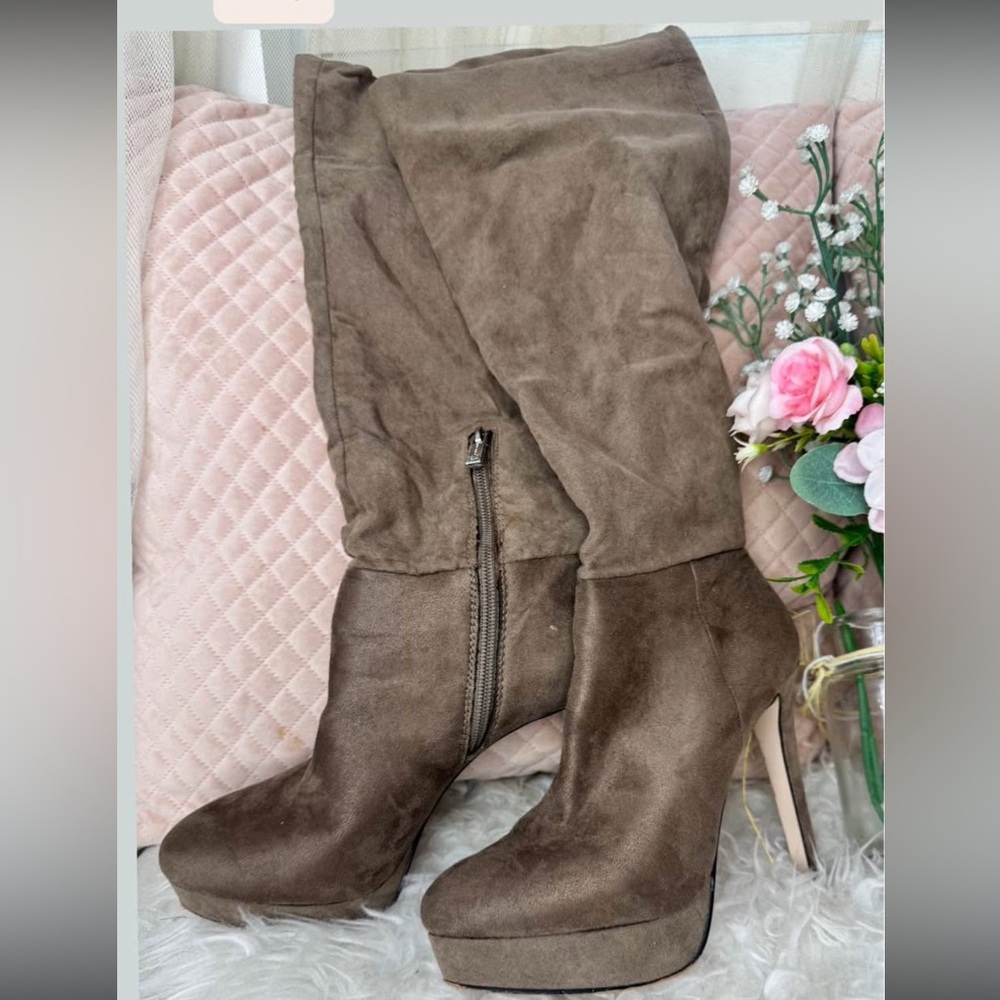 Aldo Brown Heeled Boots